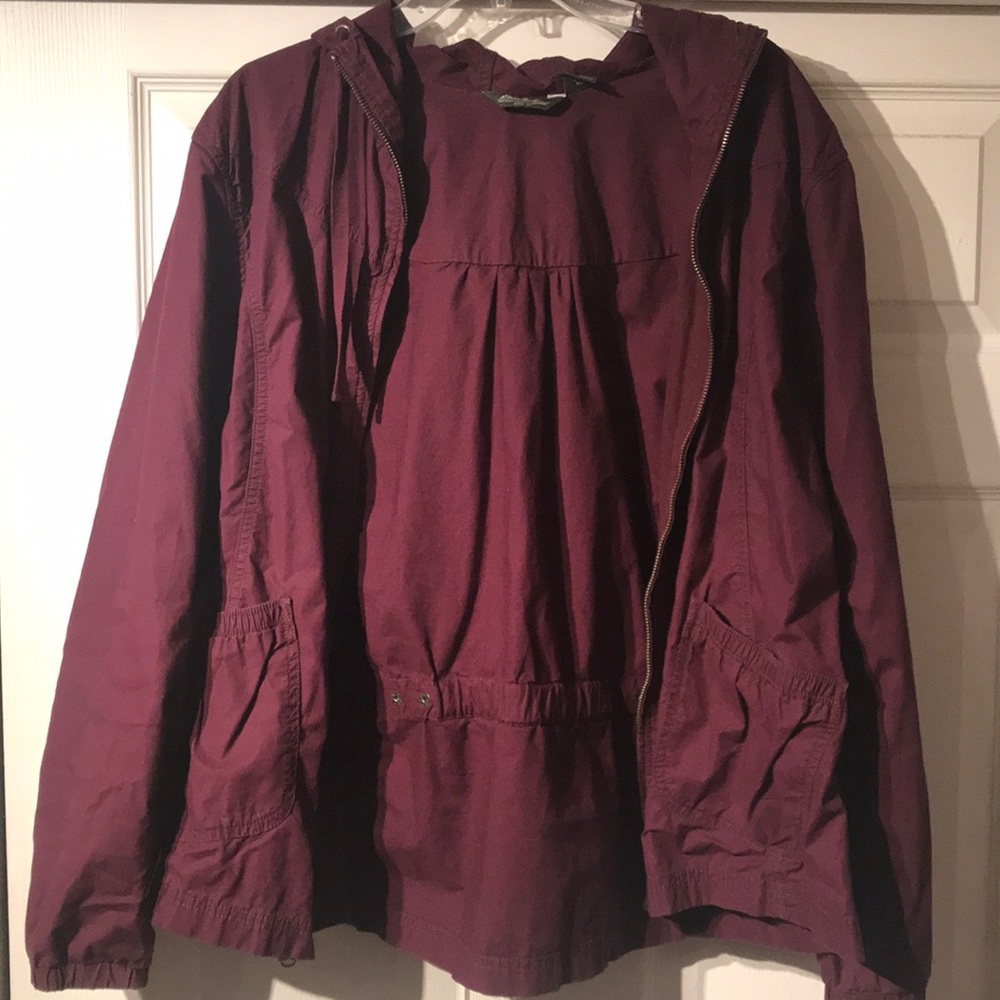 Eddie Bauer plum cargo jacket